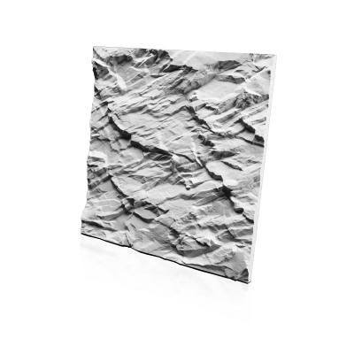 3D Дизайнерская панель из гипса ATACAMA 1  600*600мм, 0,36м2