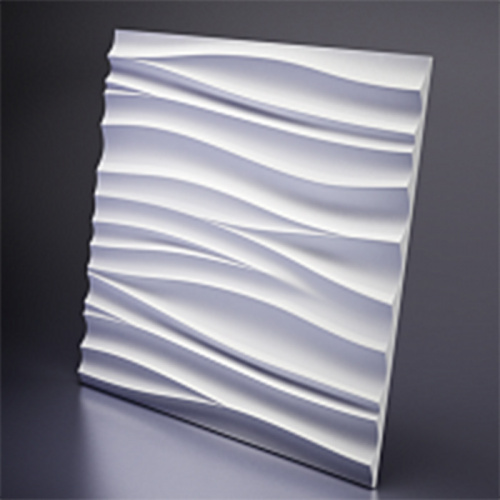 3D Дизайнерская панель из гипса SILK-2 LED WHITE 3 модуля, 600x600 мм, 0,36 м2