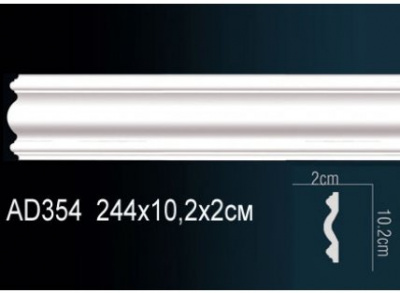 AD354 Молдинг (102х21х2440) гладкий