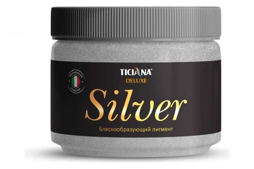 Пигмент блескообразующий серебро TICIANA DELUXE (0.1 кг) Silver (Силвер)
