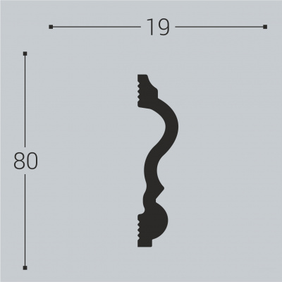 М9 Молдинг XPS BD (80*19)/20