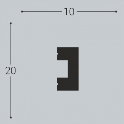 М19 Молдинг XPS BD (20*10)/56