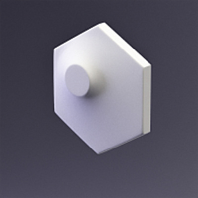 3D Дизайнерская панель из гипса HEKSA-dots, 200x173x37 мм, 0,026м2, 38,5 шт. в 1 м2